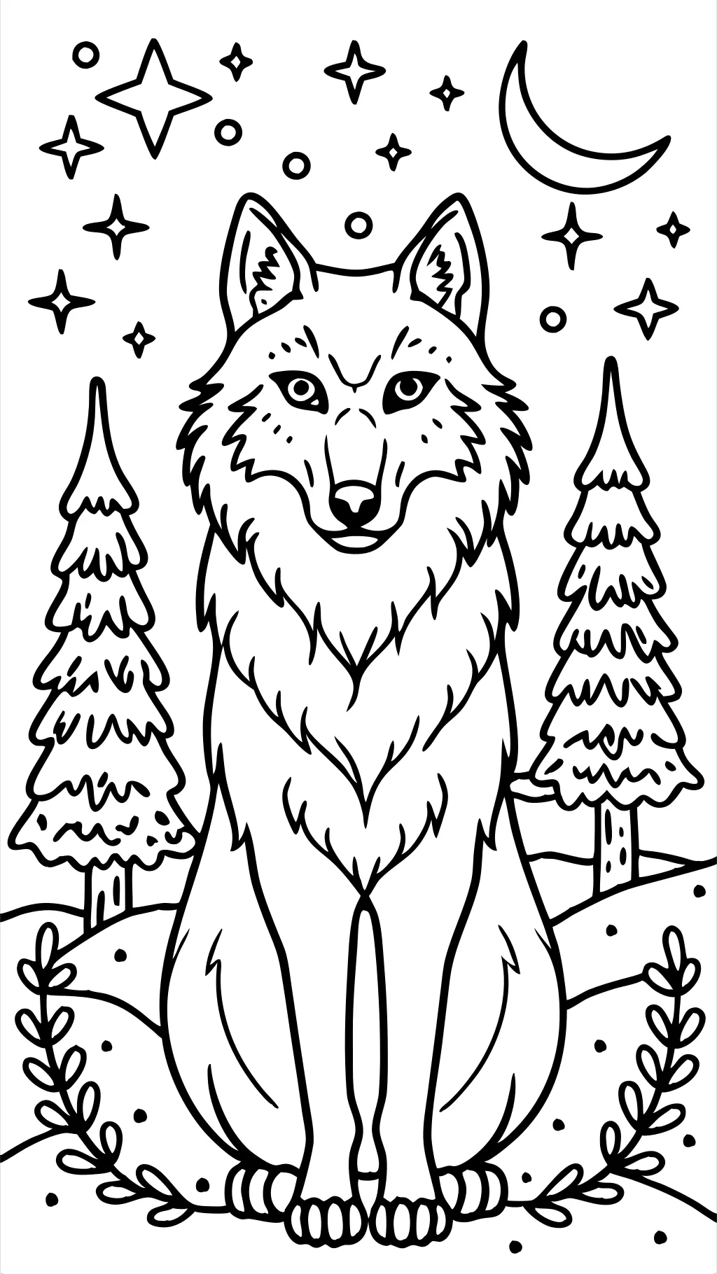 coloriages des loups